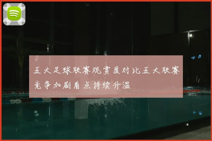 五大足球联赛观赏度对比五大联赛竞争加剧看点持续升温